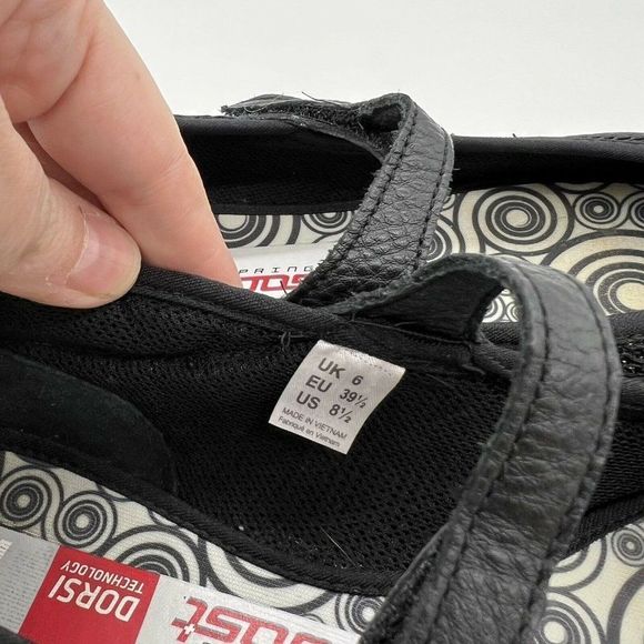 Spring Boost Dorsi Technology Black Leather Mary Jane Comfort shoe women’s 8.5 - Picture 4 of 7